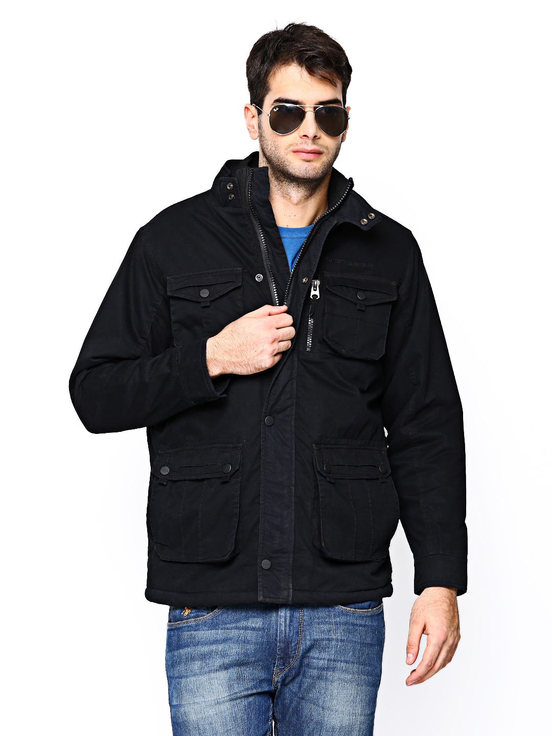 Buy Duke Men Black Jacket - Jackets for Men 544092 | Myntra