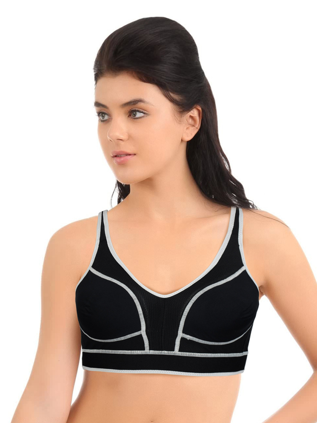 Buy Enamor Black Medium Impact Sports Bra Bra for Women 66575 Myntra