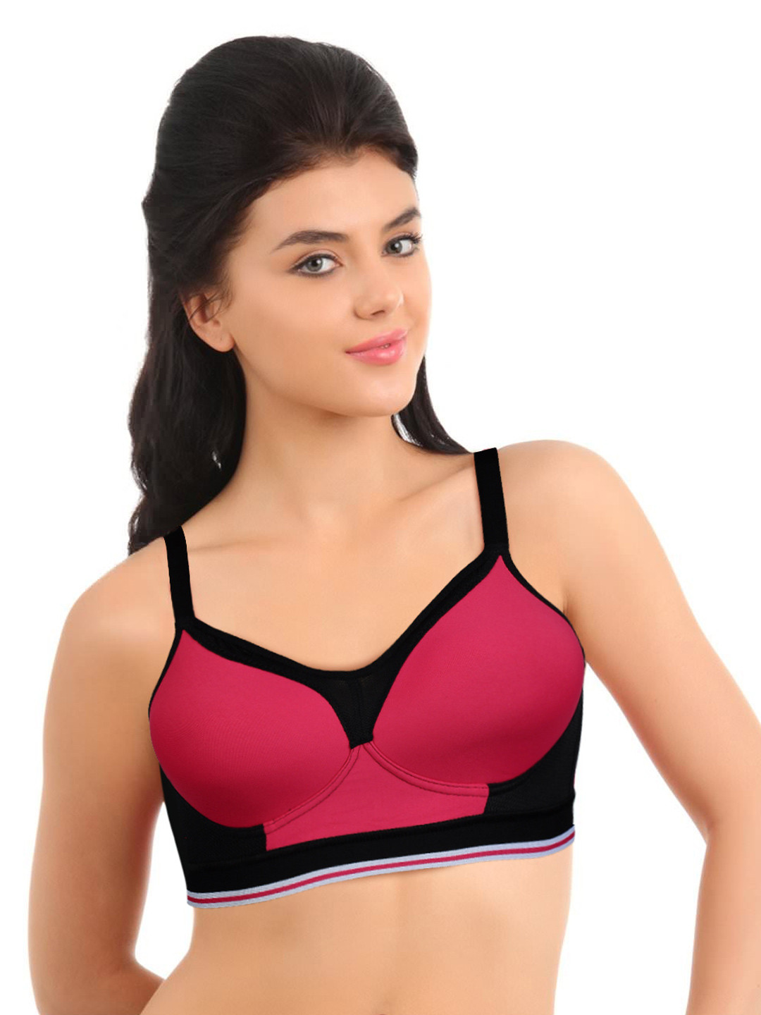 Buy Enamor Pink Medium Impact Sports Bra Bra for Women 66579 Myntra