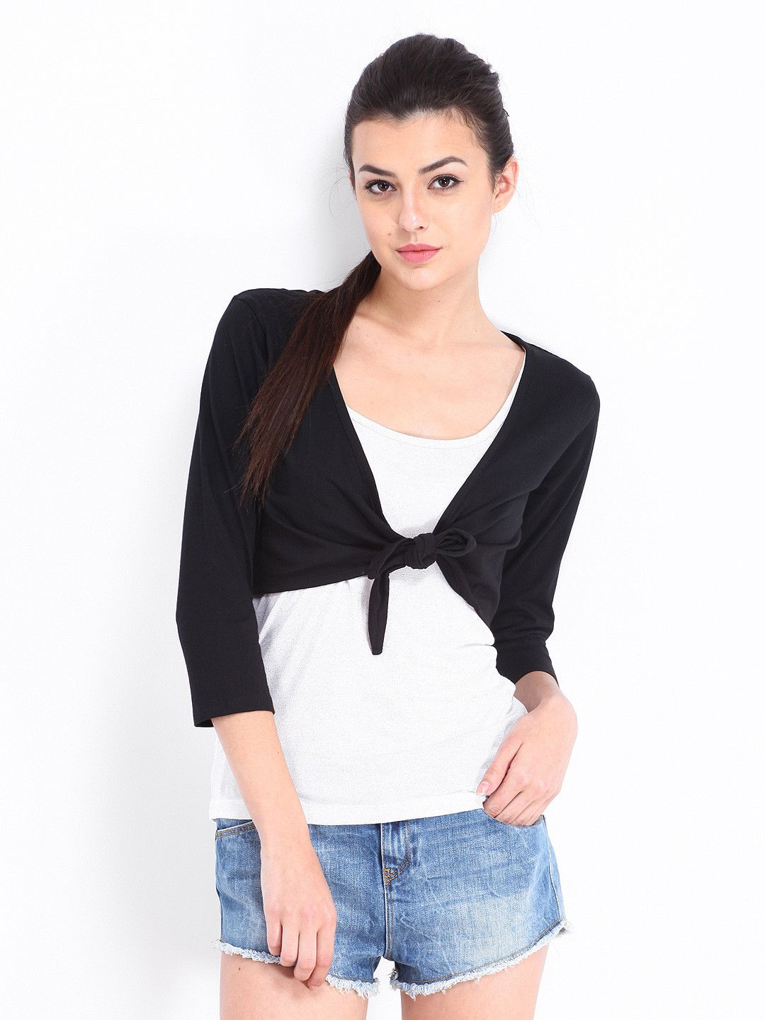 Buy Espresso Black Shrug Shrug for Women 343443 Myntra