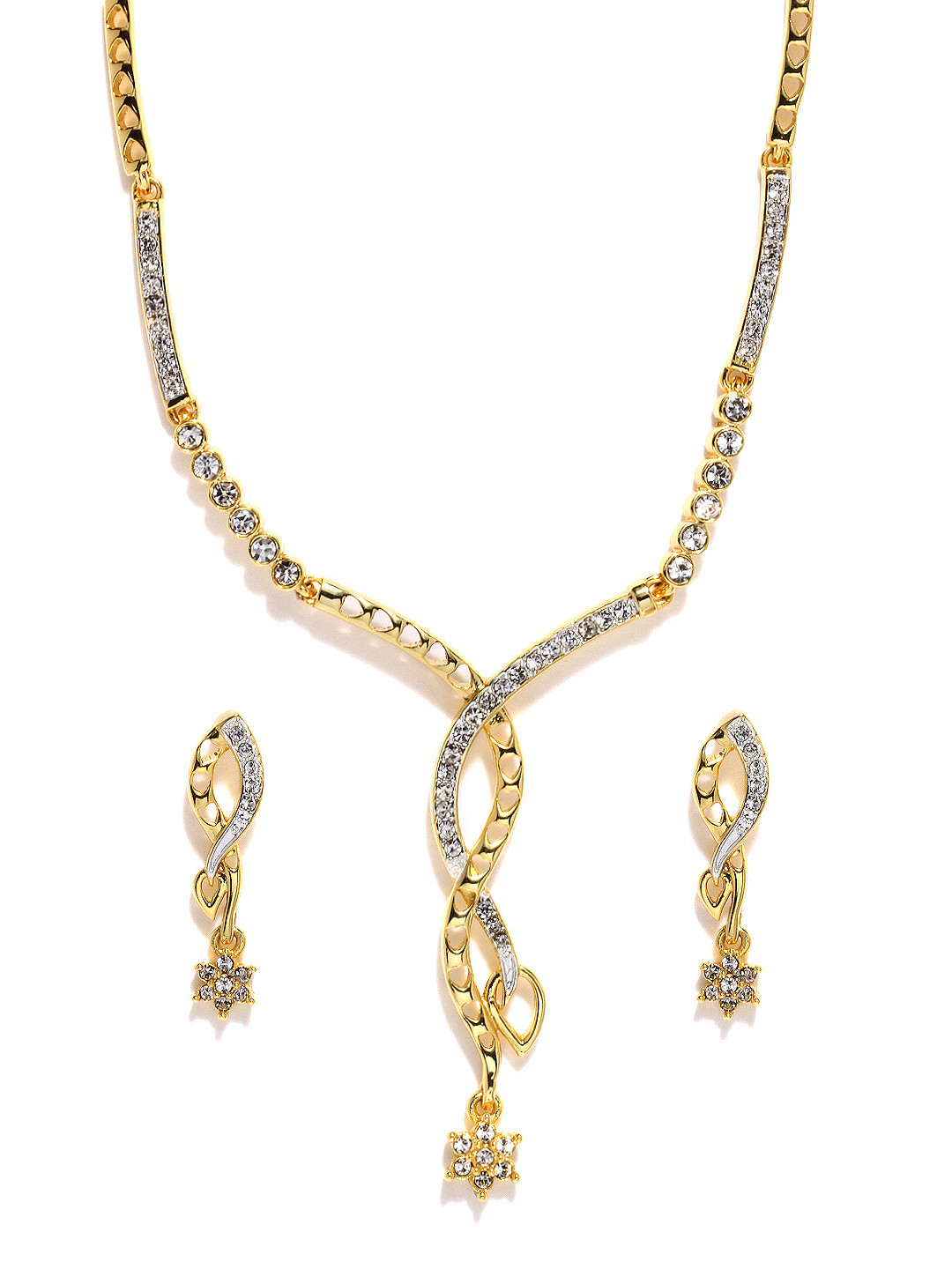 Buy Estelle Gold Plated Jewellery Set Jewellery Set for Women 354179