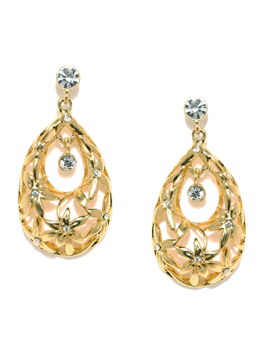 Buy Estelle Gold Toned Drop Earrings Earrings for Women 420350 Myntra