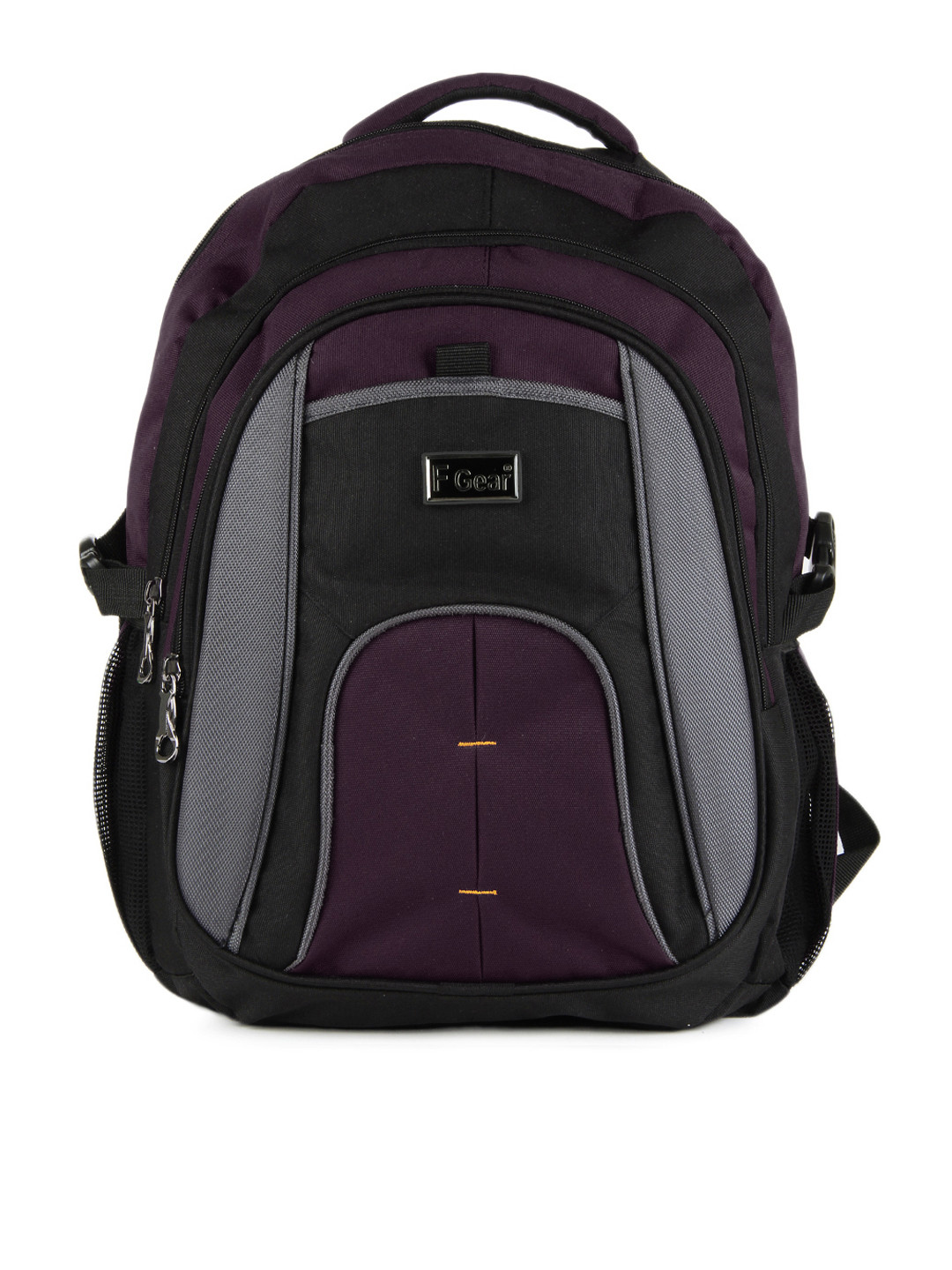 Buy F Gear Unisex Black & Purple Backpack Backpacks for Unisex 162464