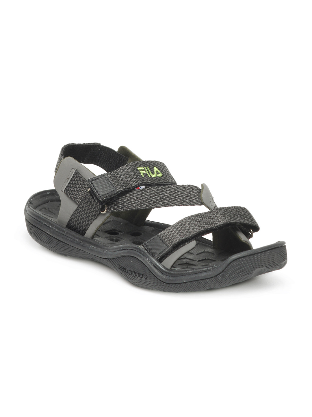 Buy Fila Men Black & Grey Sandals Sandals for Men 61393 Myntra