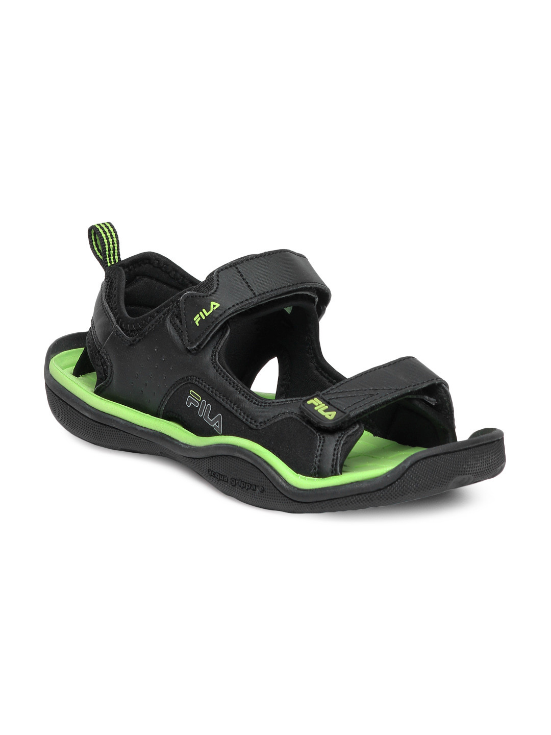 Buy Fila Men Black & Green Sandals Sandals for Men 61394 Myntra