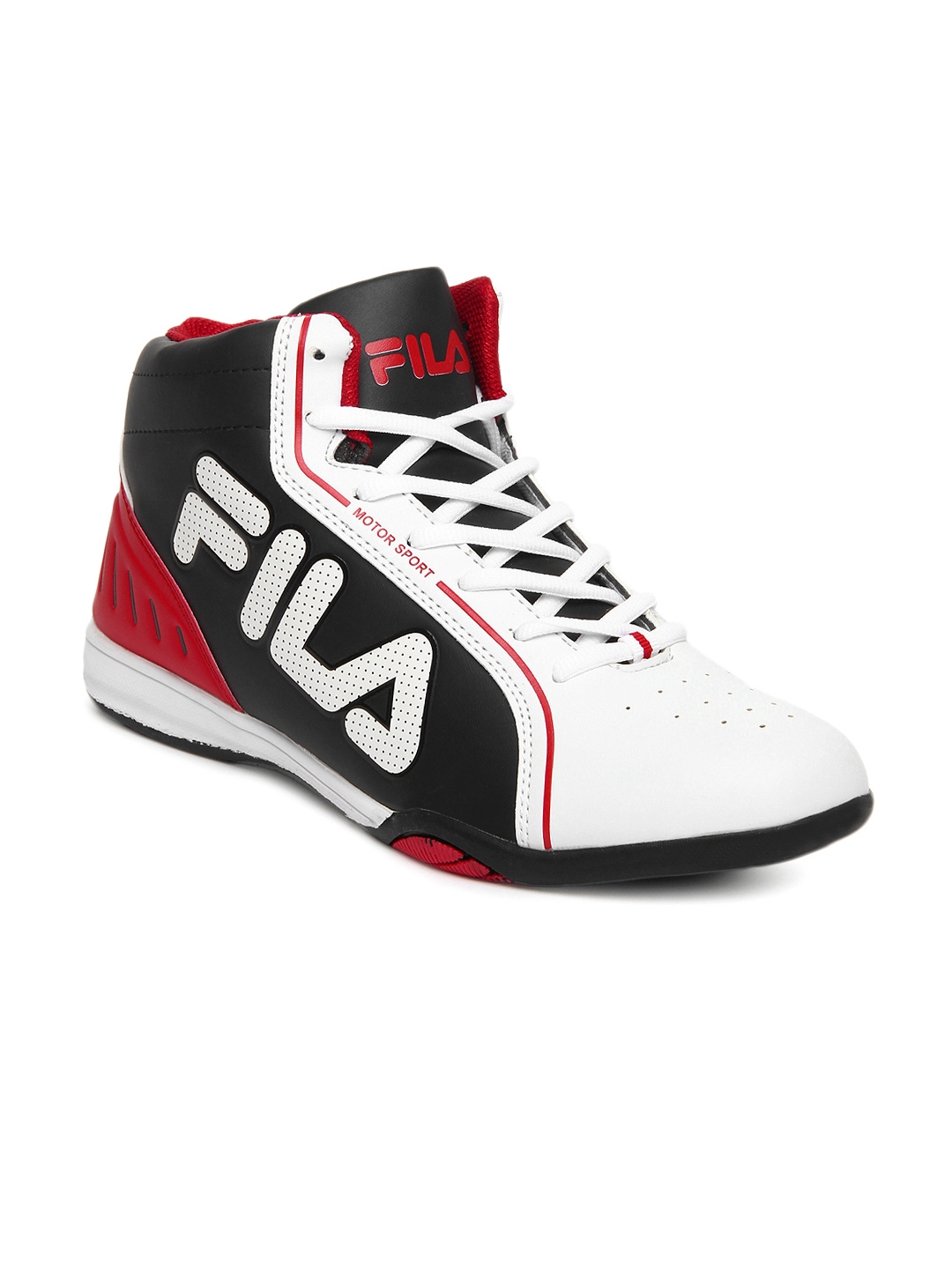 Buy FILA Men White & Black ISONZO Motor Sport Shoes - Sports Shoes for ...