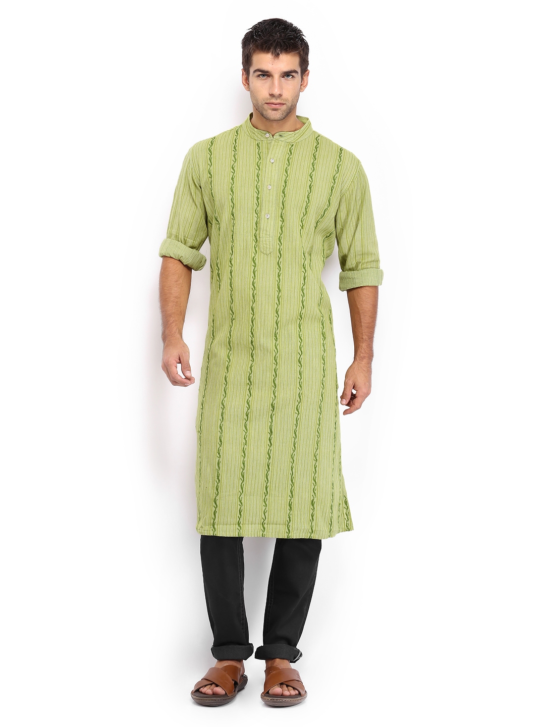 chikankari kurta myntra