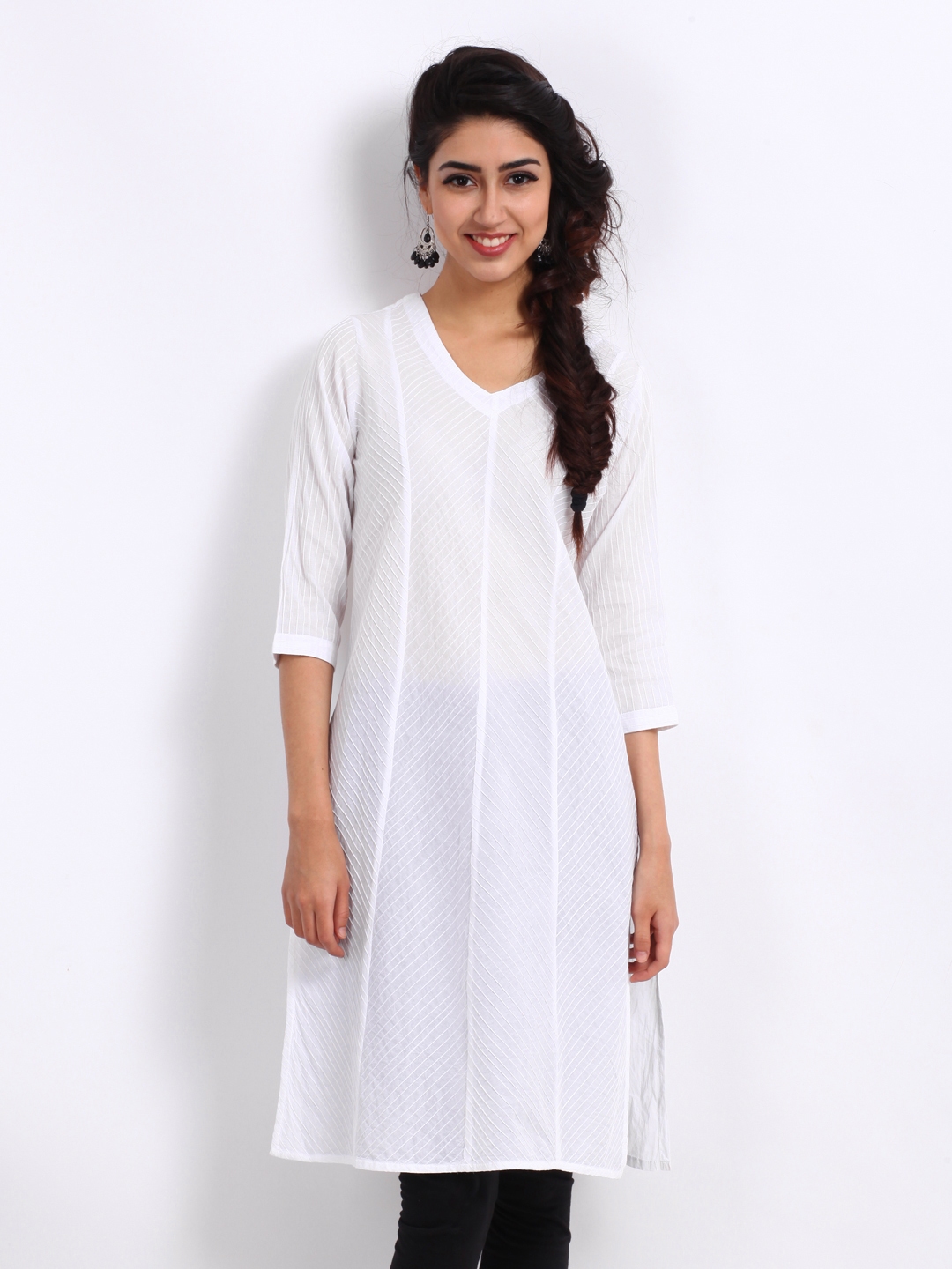 Buy Fabindia Women White Kurta Kurtas For Women 236435 Myntra