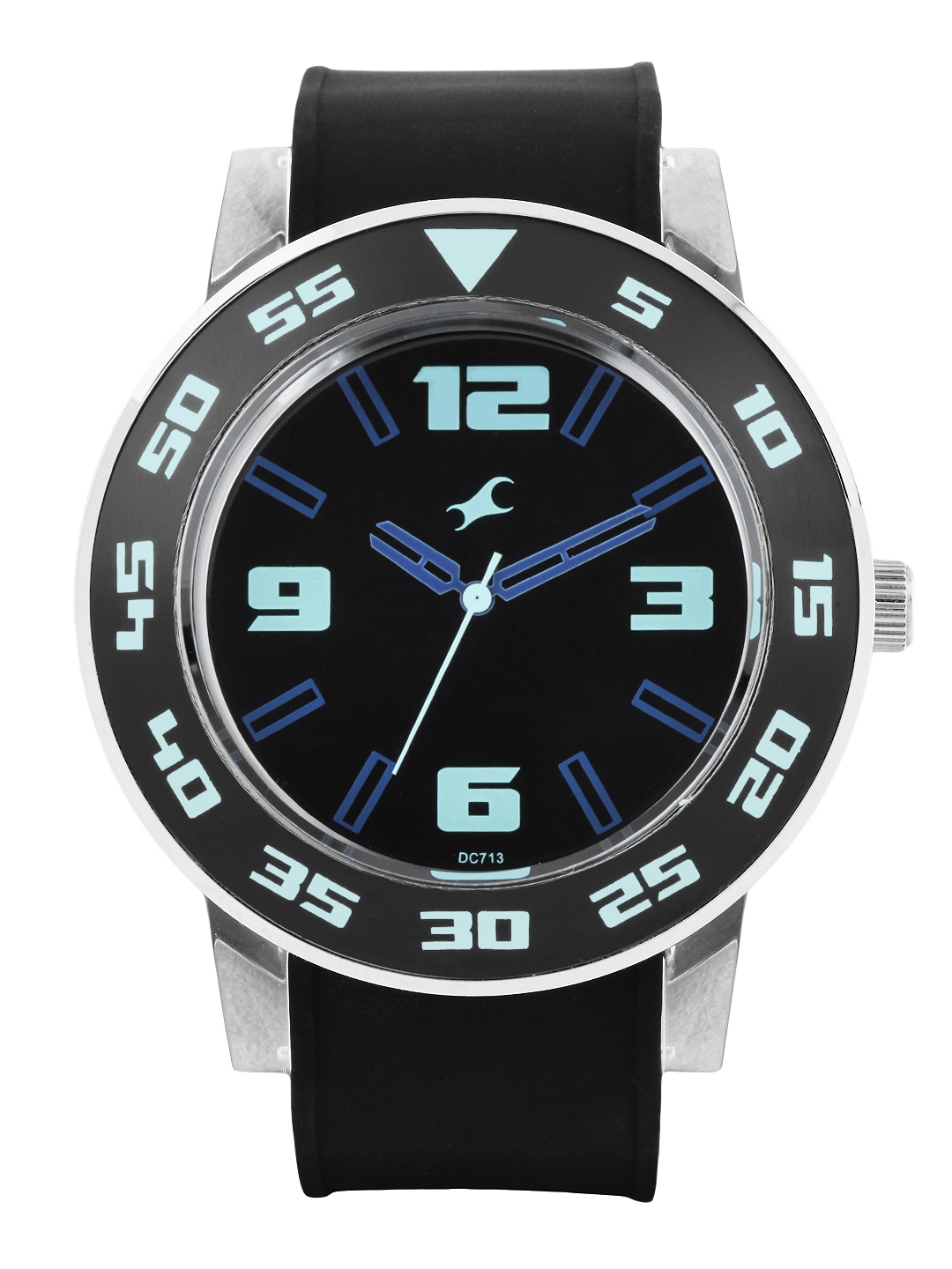 fastrack black dial digital watch