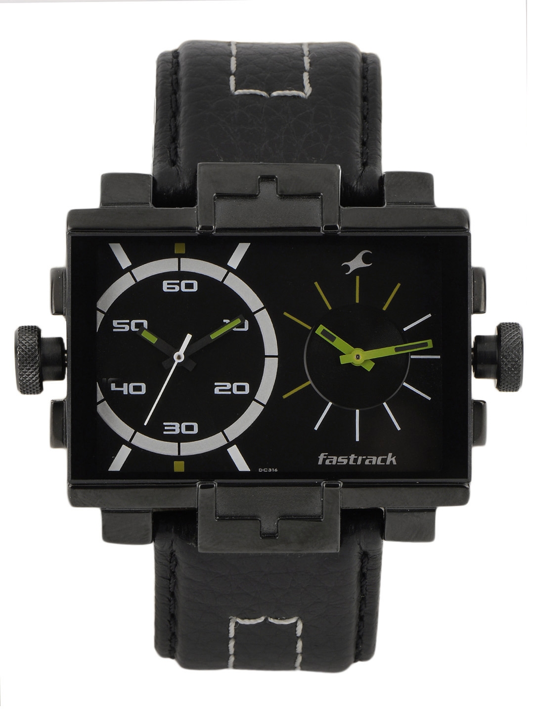fastrack black dial digital watch