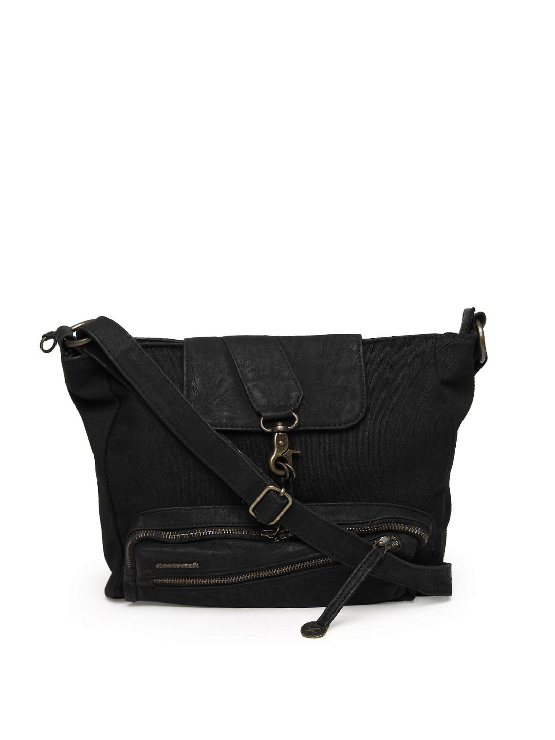 Buy Fastrack Black Sling Bag Handbags for Women 191656 Myntra