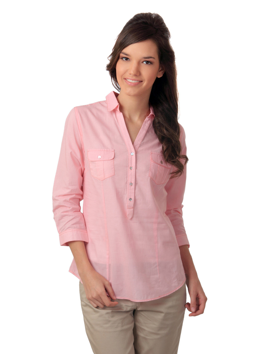 Buy Femella Women Pink Shirt Shirts for Women 64902 Myntra