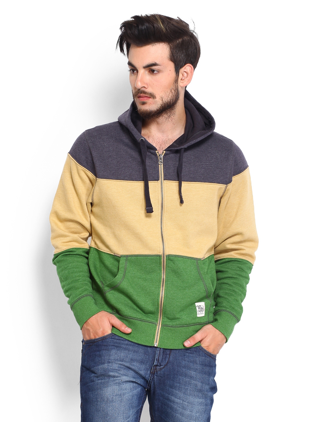 flying machine hooded shirt