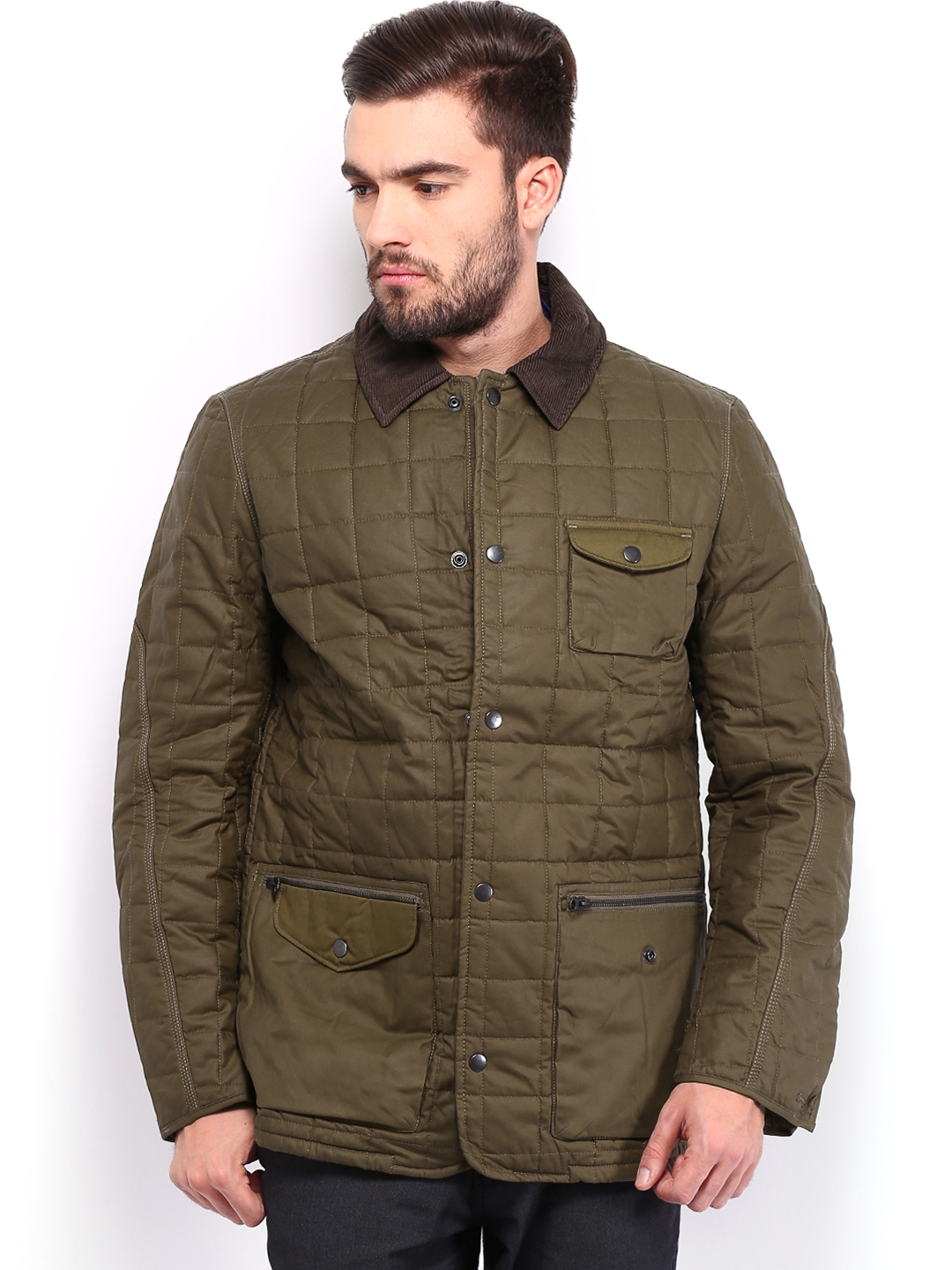 Buy French Connection Men Green Padded Jacket - Jackets for Men 181113 ...