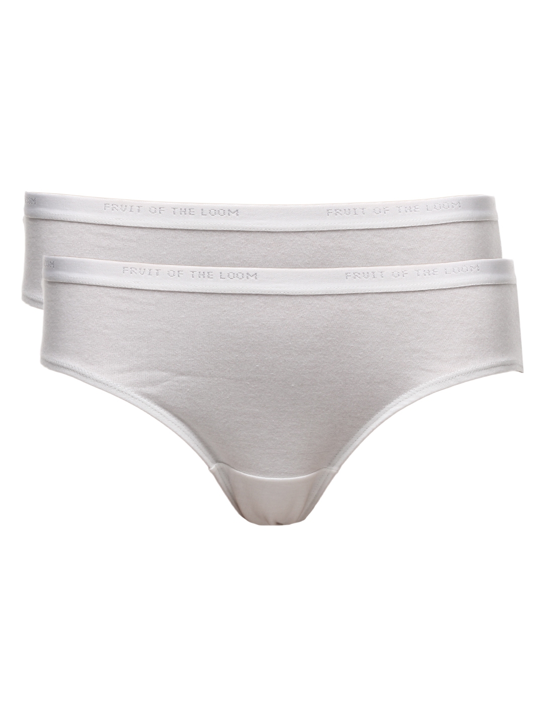 Buy Fruit Of The Loom Women White Pack Of 2 Briefs - Briefs for Women 67895 | Myntra