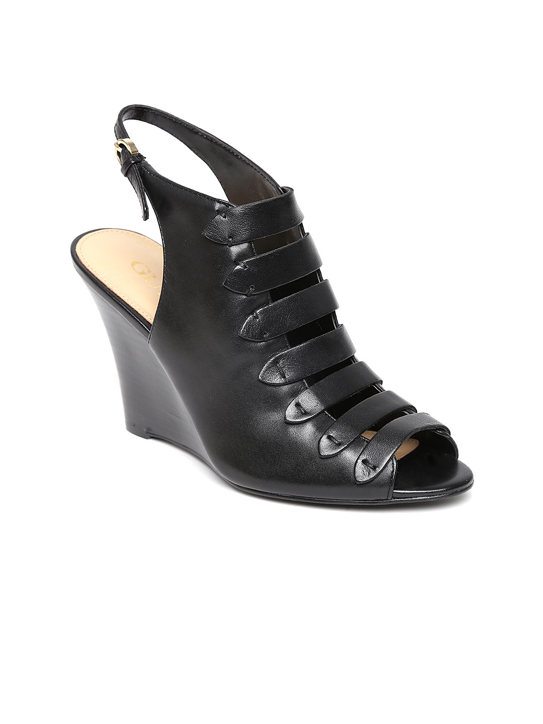 sneaker wedges guess