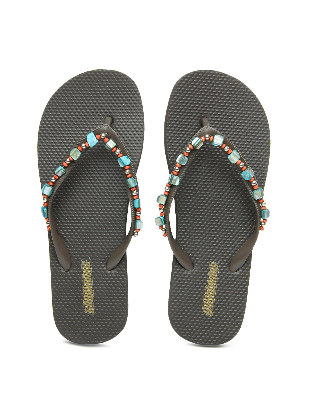 Buy Go Bahamas Women Brown Flip Flops - Flip Flops for Women 280198 | Myntra