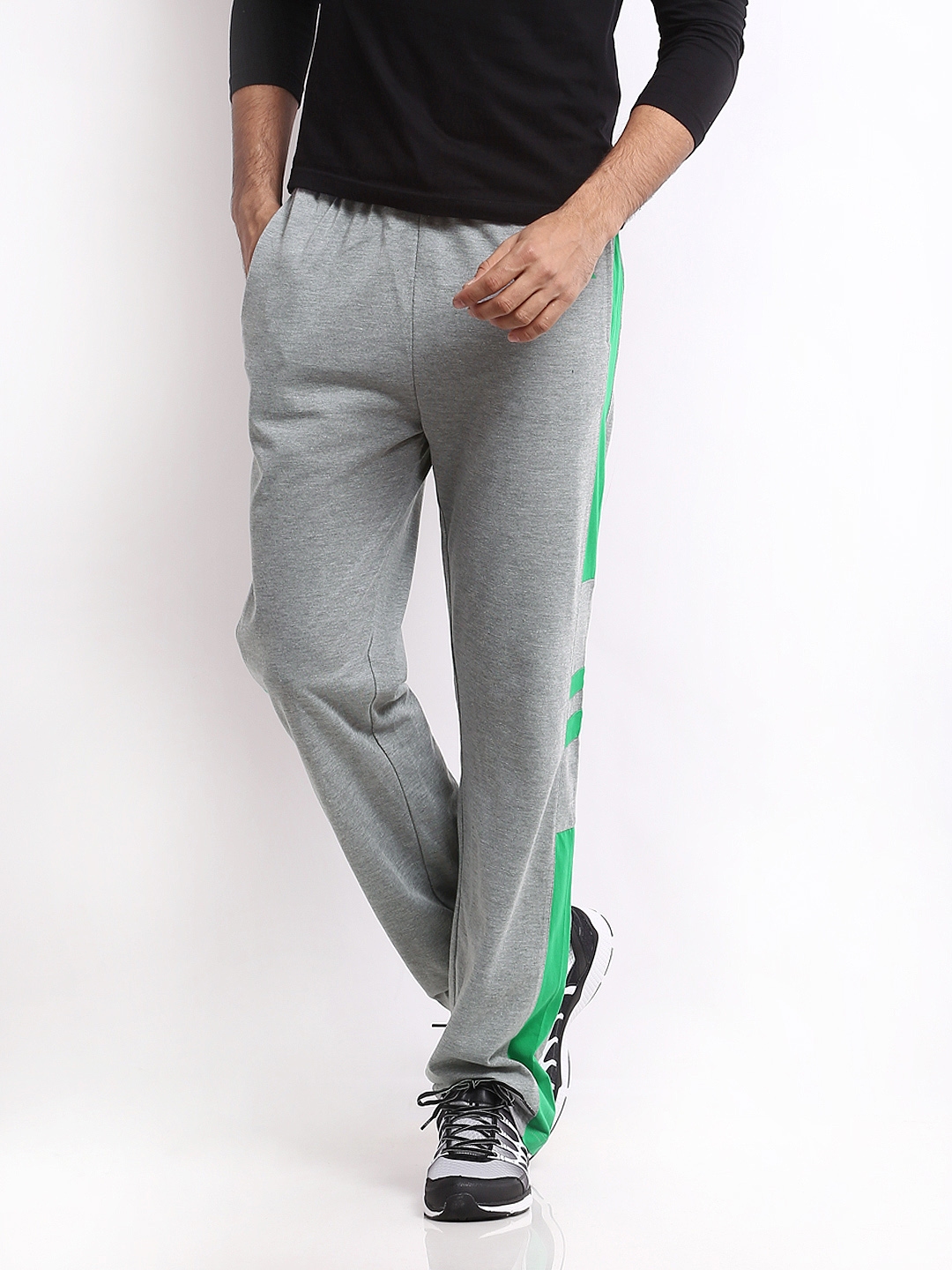 hrx grey track pants