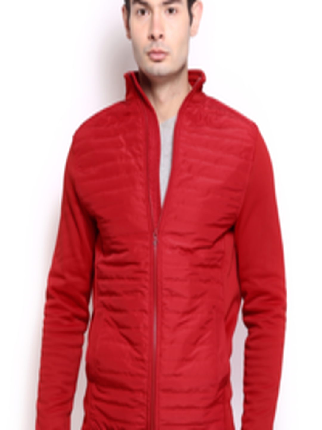 Buy HRX By Hrithik Roshan Men Sports Active Hybrid Padded Red Jacket ...