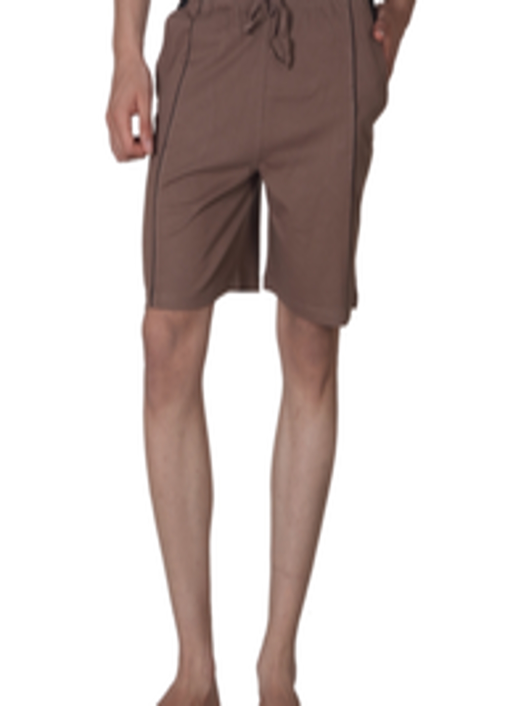 Buy Hanes Men Brown Contrast Piping Knit Shorts - Lounge Shorts for Men ...