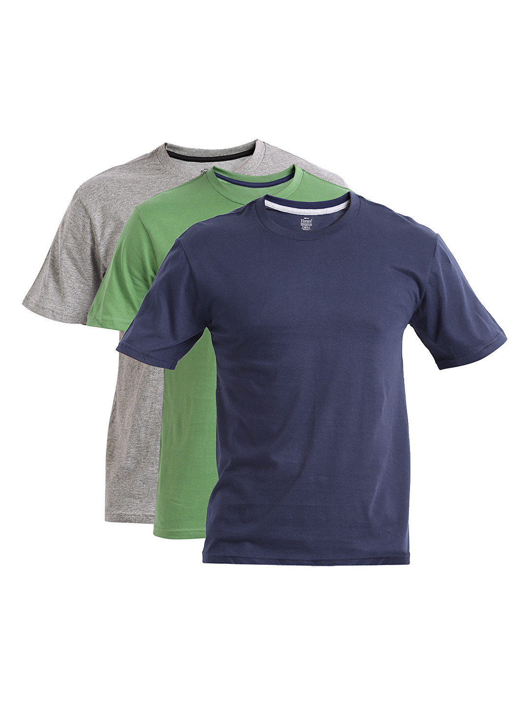 Buy Hanes Men Pack Of 3 Crew Pure Cotton T Shirts Tshirts for Men