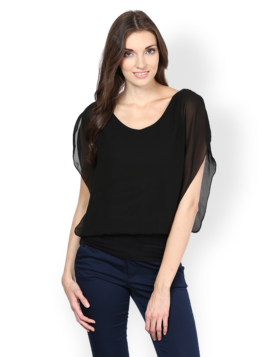 Buy Harpa Women Black Top - Tops for Women 356107 | Myntra