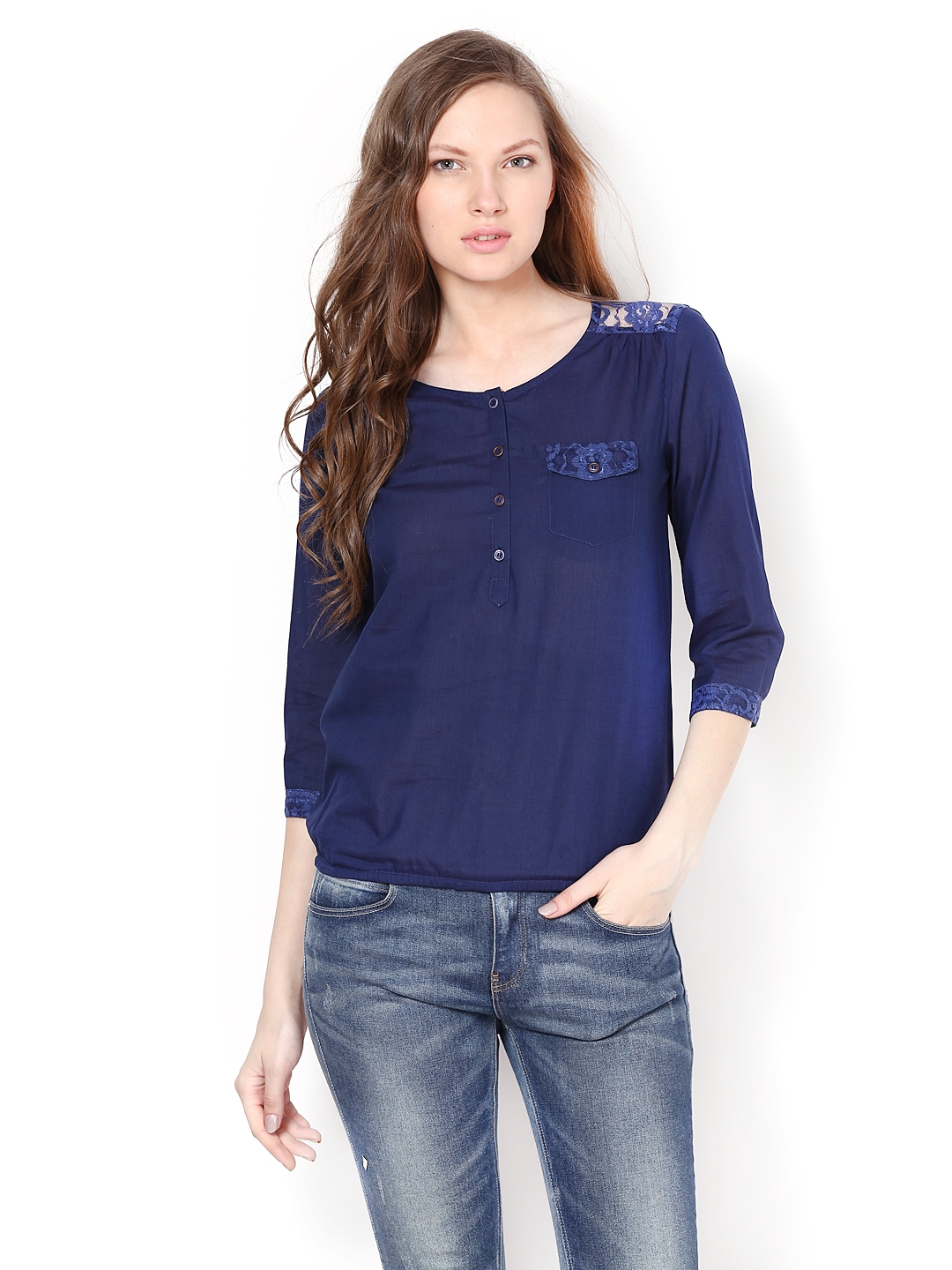 aqua blue women's tops