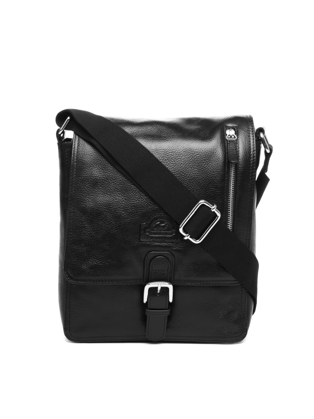 Buy Hide Craft Men Black Leather Messenger Bag Messenger Bag for Men