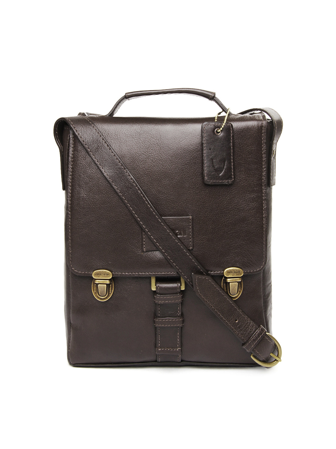 Buy Hidesign Men Brown Leather Messenger Bag Messenger Bag for Men