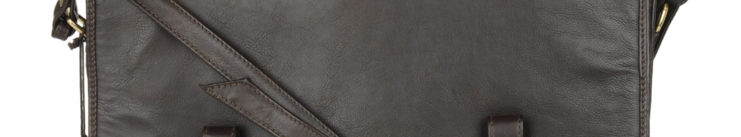 Buy Hidesign Men Dark Brown Leather Laptop Sling Bag - Messenger Bag for Men | Myntra