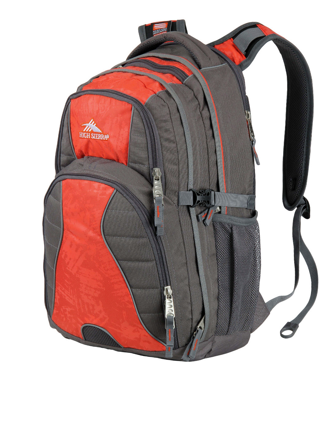 Buy High Sierra Unisex Grey & Red Swerve Backpack Backpacks for