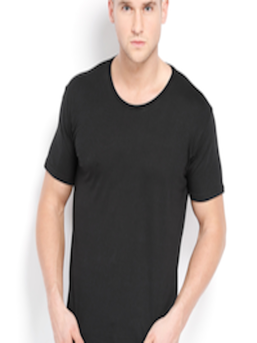 Buy Highlander Men Black Pure Cotton T Shirt - Tshirts for Men 637450 ...