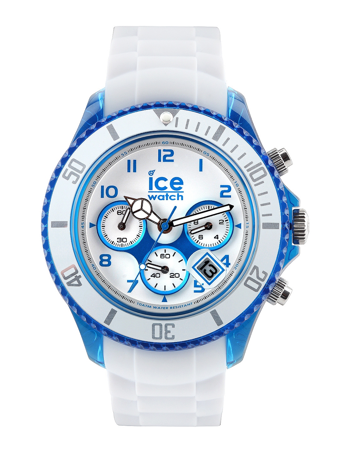 mens white ice watch