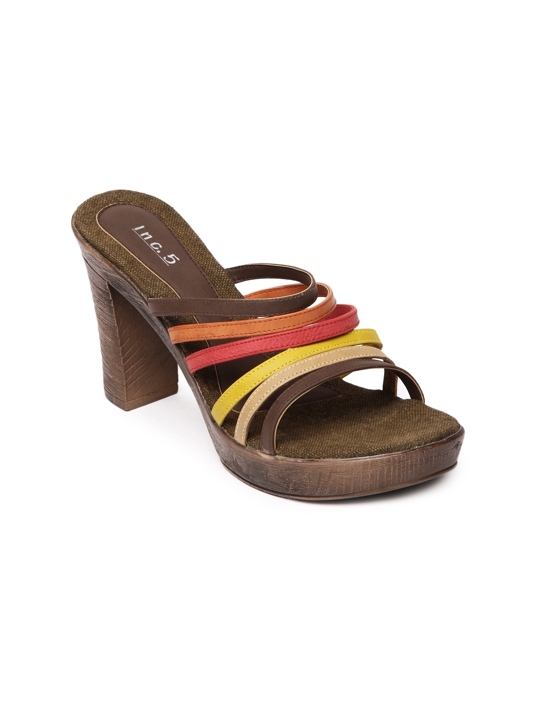 multi colored heels amazon