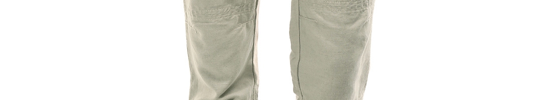 Buy Indian Terrain Men Beige Linen Trousers - Trousers for Men 93185 ...