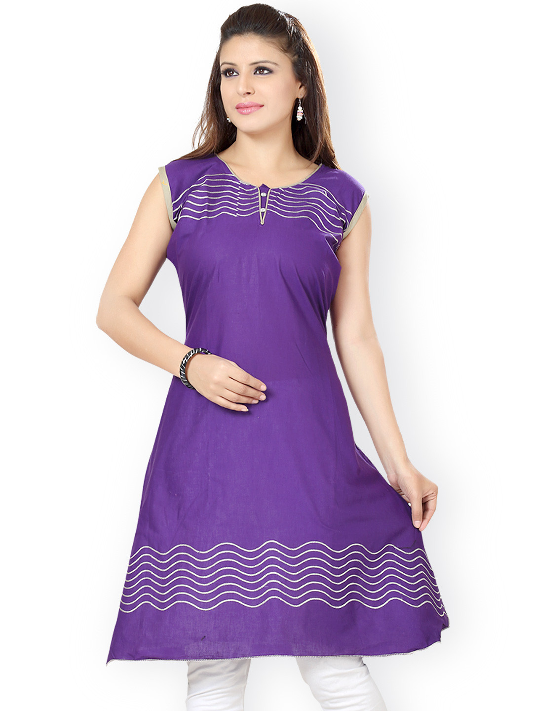 Buy Ishin Women Purple Embroidered Kurta Kurtas for Women 618178 Myntra