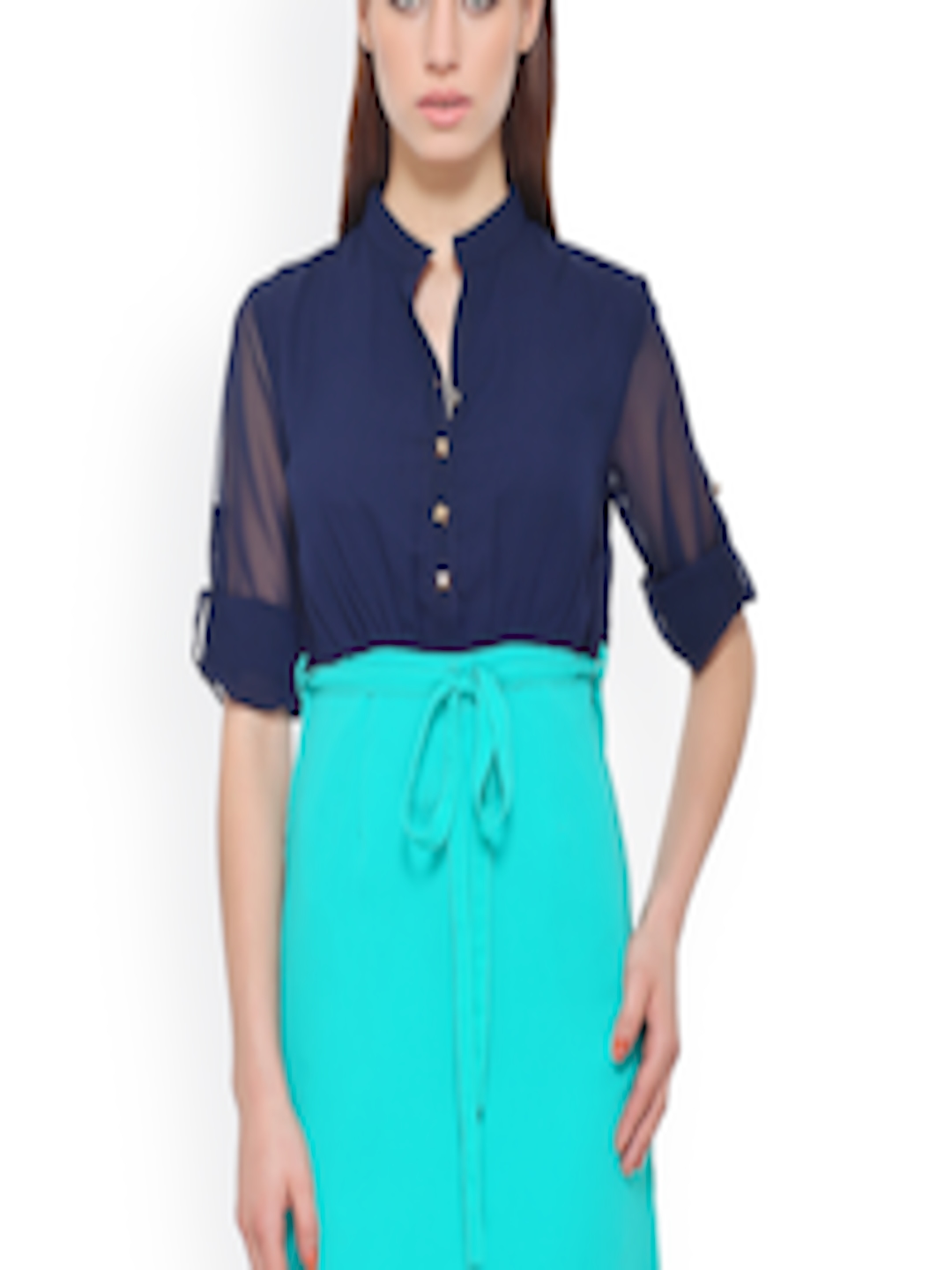 Buy Iti Blue A Line Dress - Dresses for Women 789236 | Myntra