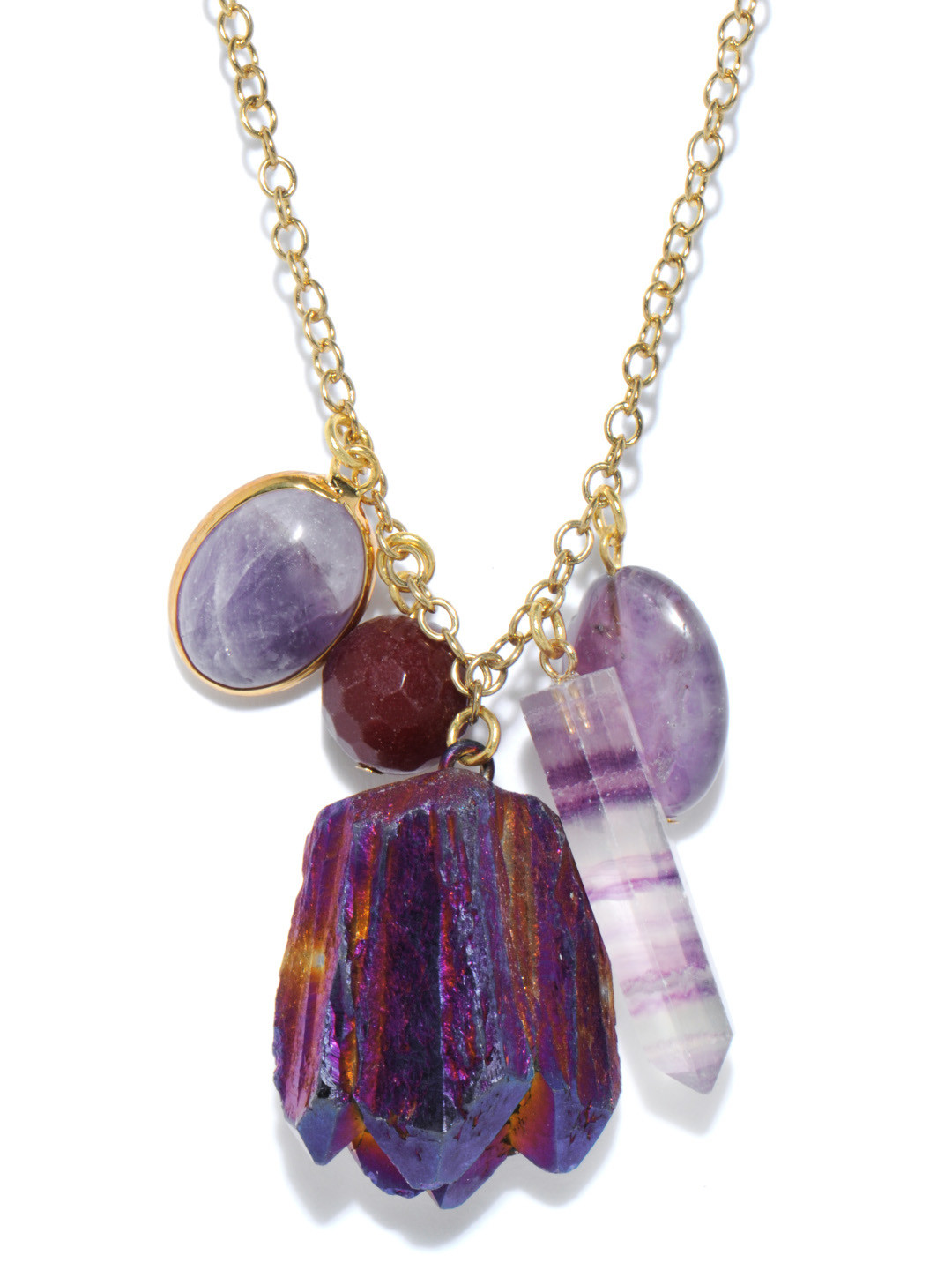 Buy Ivory Tag Gold Toned Moonlight Gleam Necklace