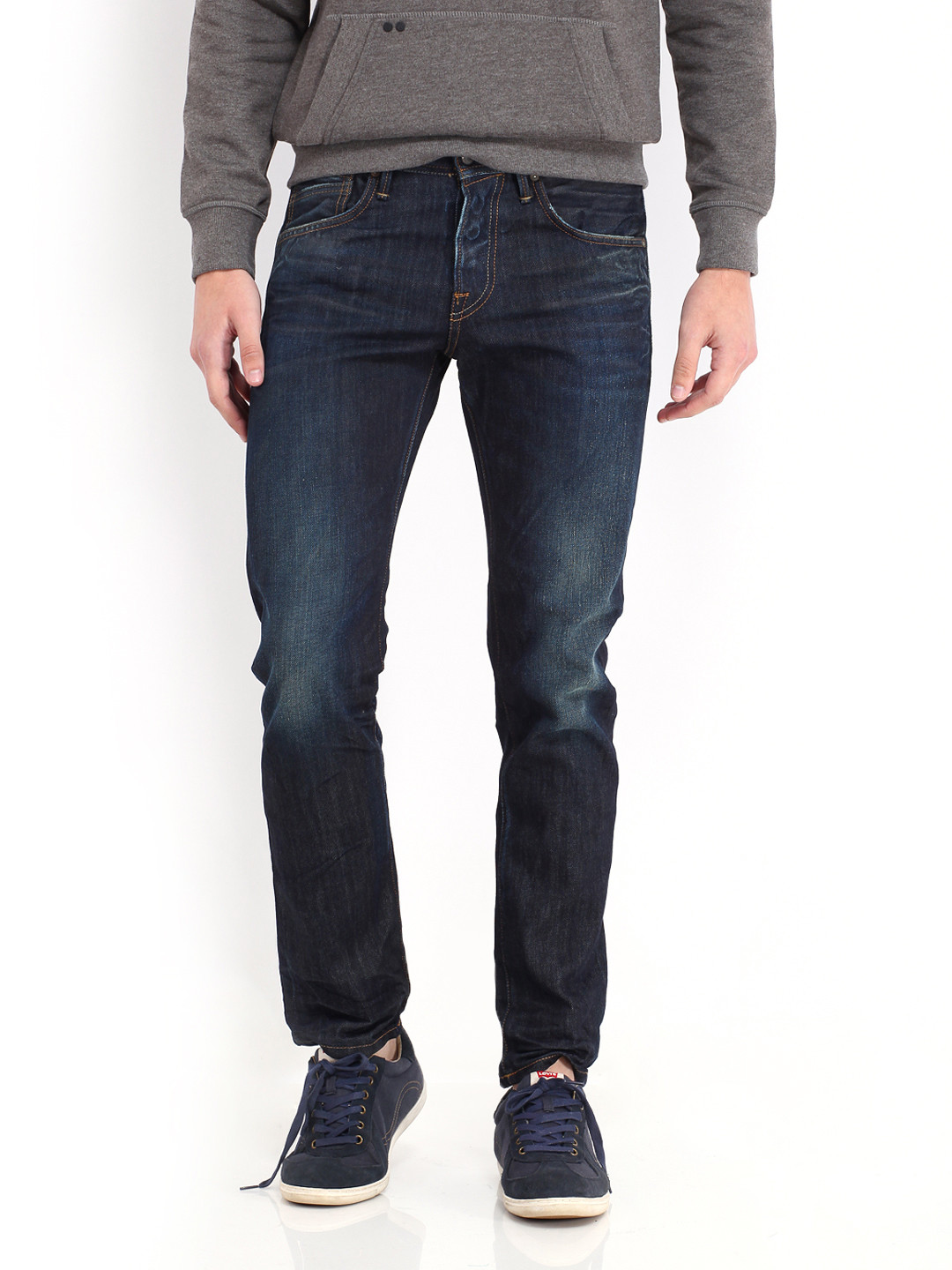 Buy Jack & Jones Men Blue Mike Comfort Fit Jeans Jeans for Men 404017