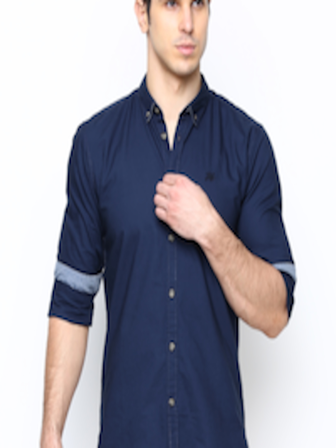 Buy Jack & Jones Men Navy Slim Fit Casual Shirt - Shirts for Men 575600 ...