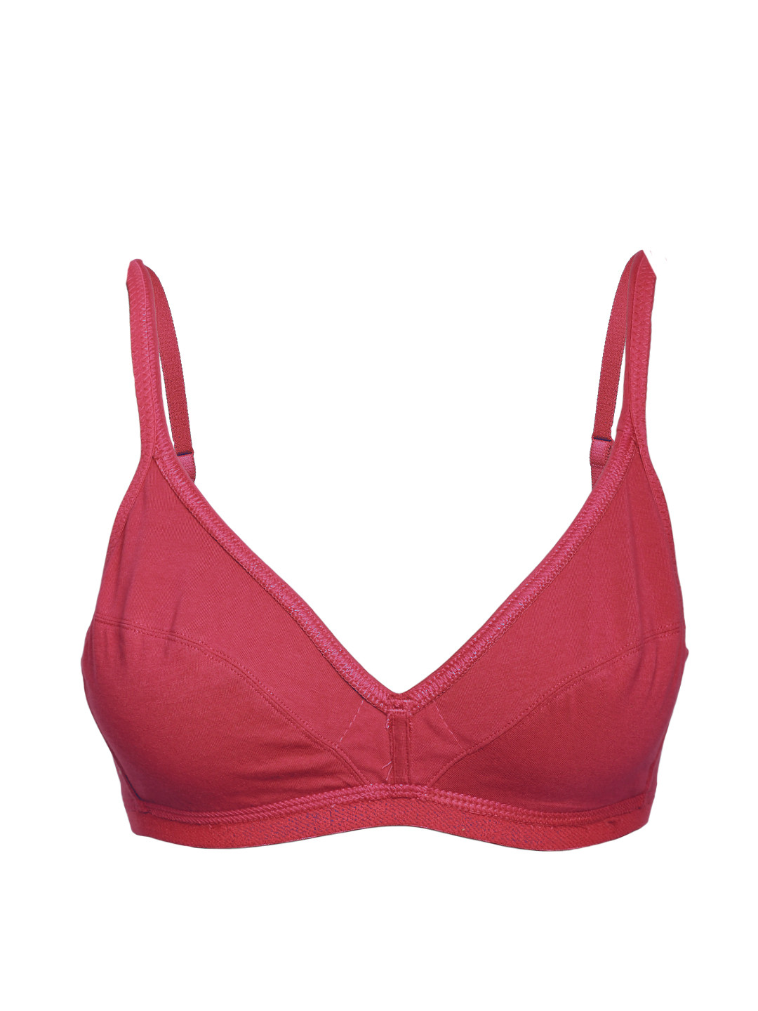 Buy Jockey Essence Red Plunge Neck Bra 1271 0105 Bra for Women 521077