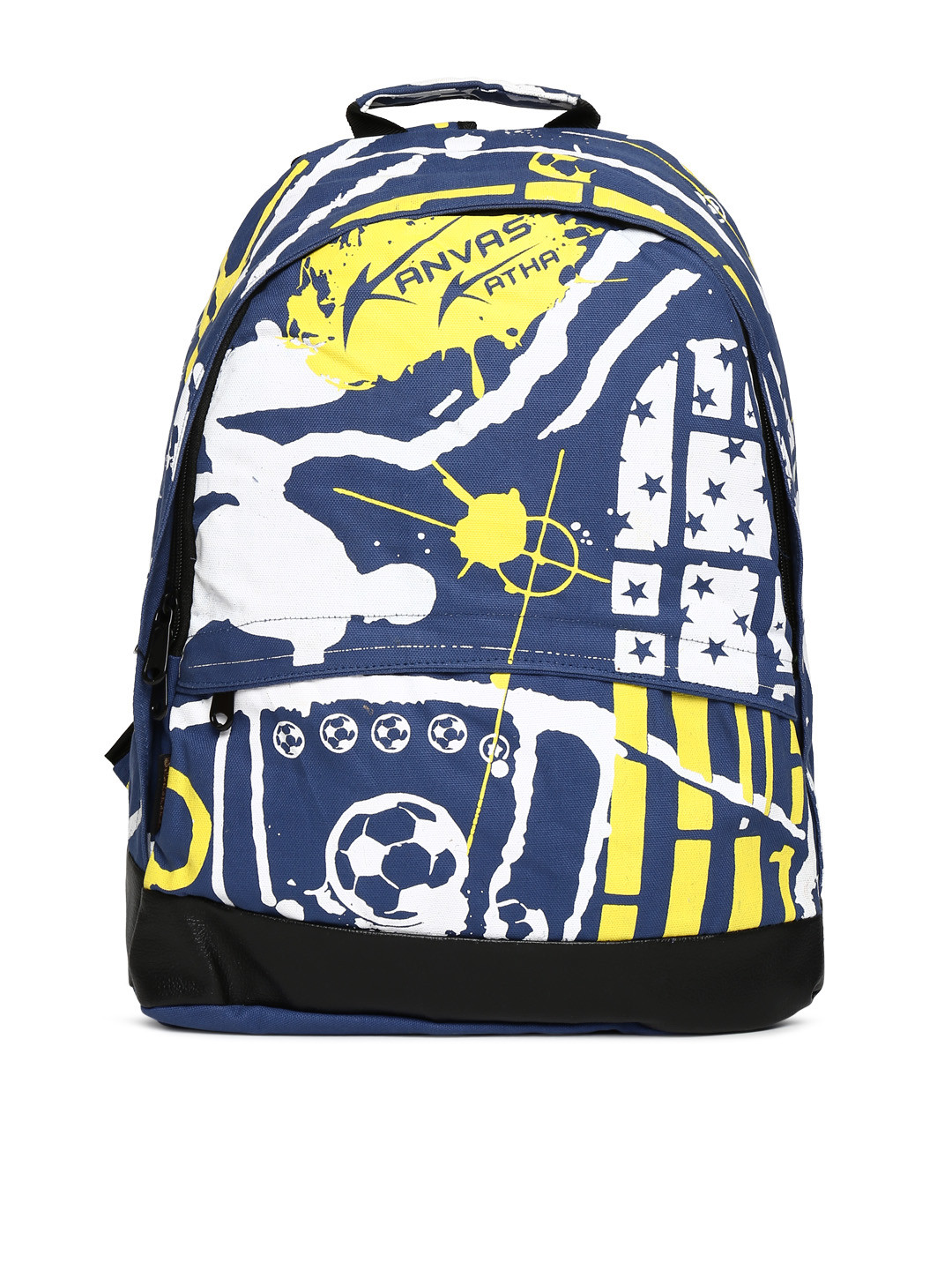 Buy Kanvas Katha Men Navy Printed Backpack Backpacks for Men 382480