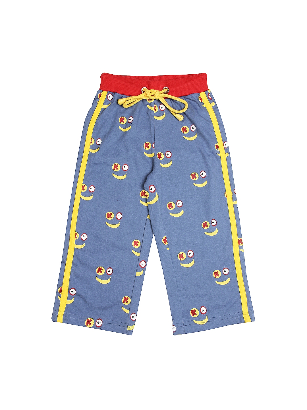 blue and yellow track pants