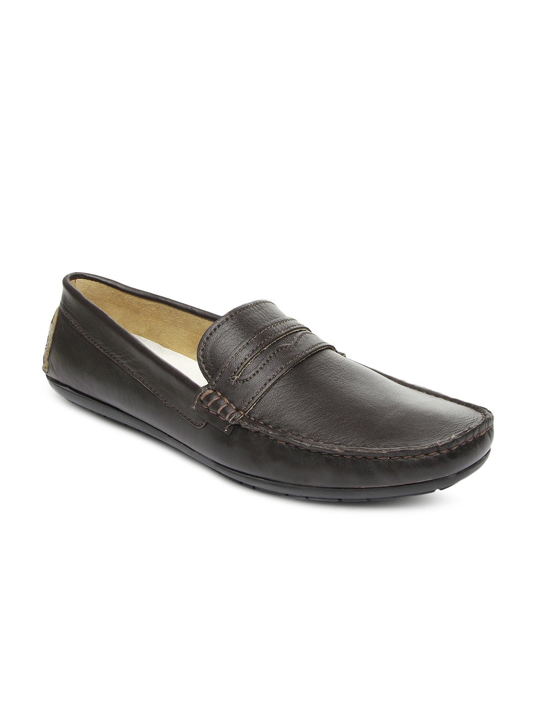 Buy Knotty Derby Dark Brown Leather Tom Loafers - Casual Shoes for Men ...