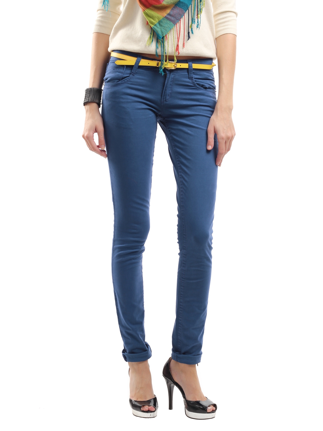 womens blue jean jeggings