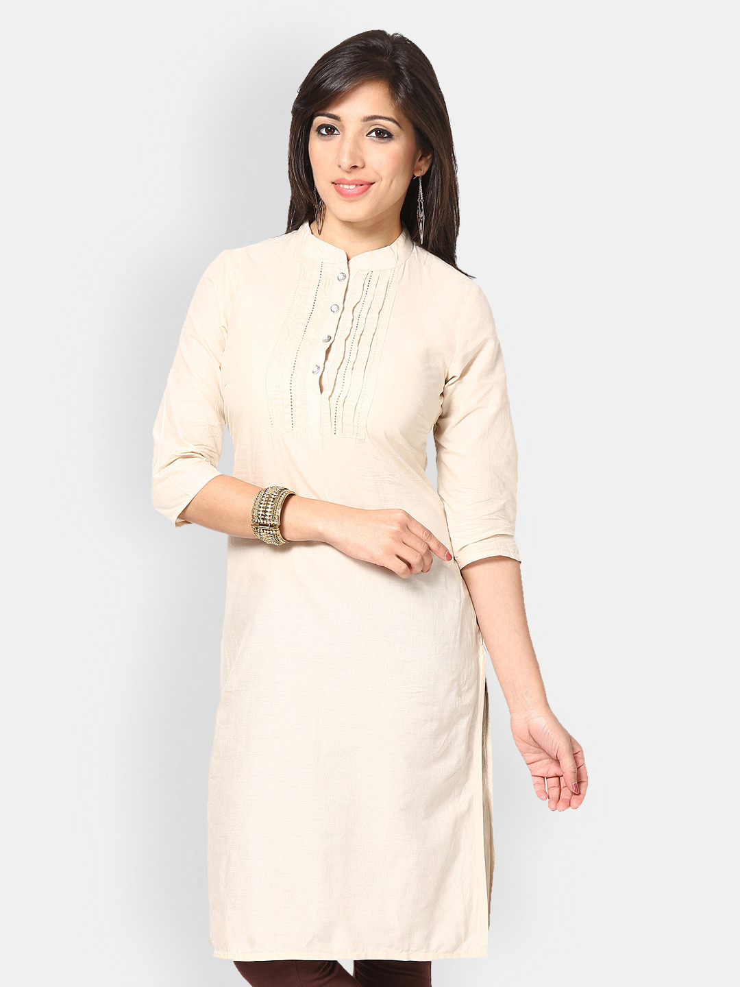 Buy Kurtis Women Cream Coloured Kurta Kurtas for Women 284996 Myntra