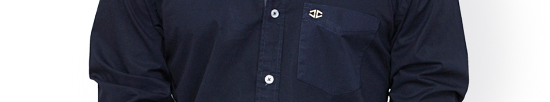 Buy L.A. SEVEN Men Navy Slim Fit Casual Shirt - Shirts for Men 768022 ...