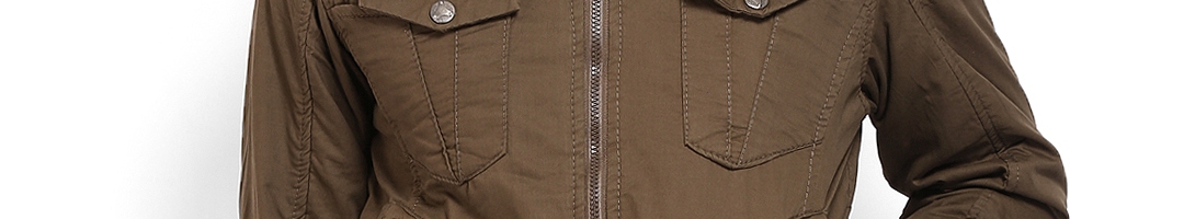 Buy Locomotive Men Brown Padded Jacket - Jackets for Men 526309 | Myntra