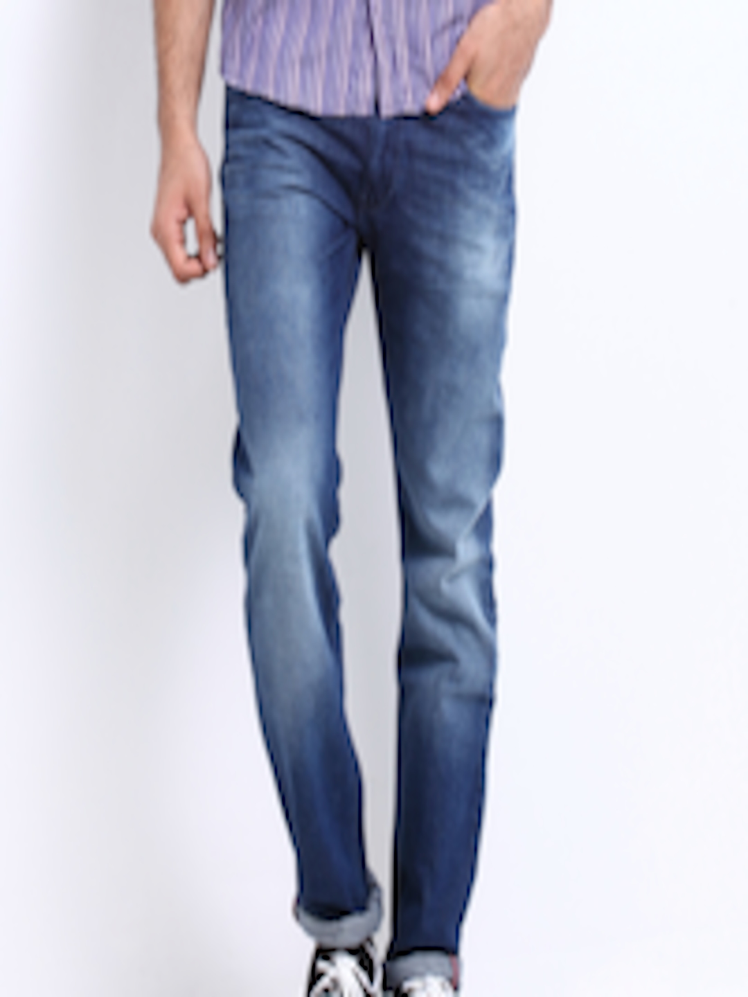 Buy Locomotive Men Blue Super Slim Fit Jeans - Jeans for Men 164566 ...