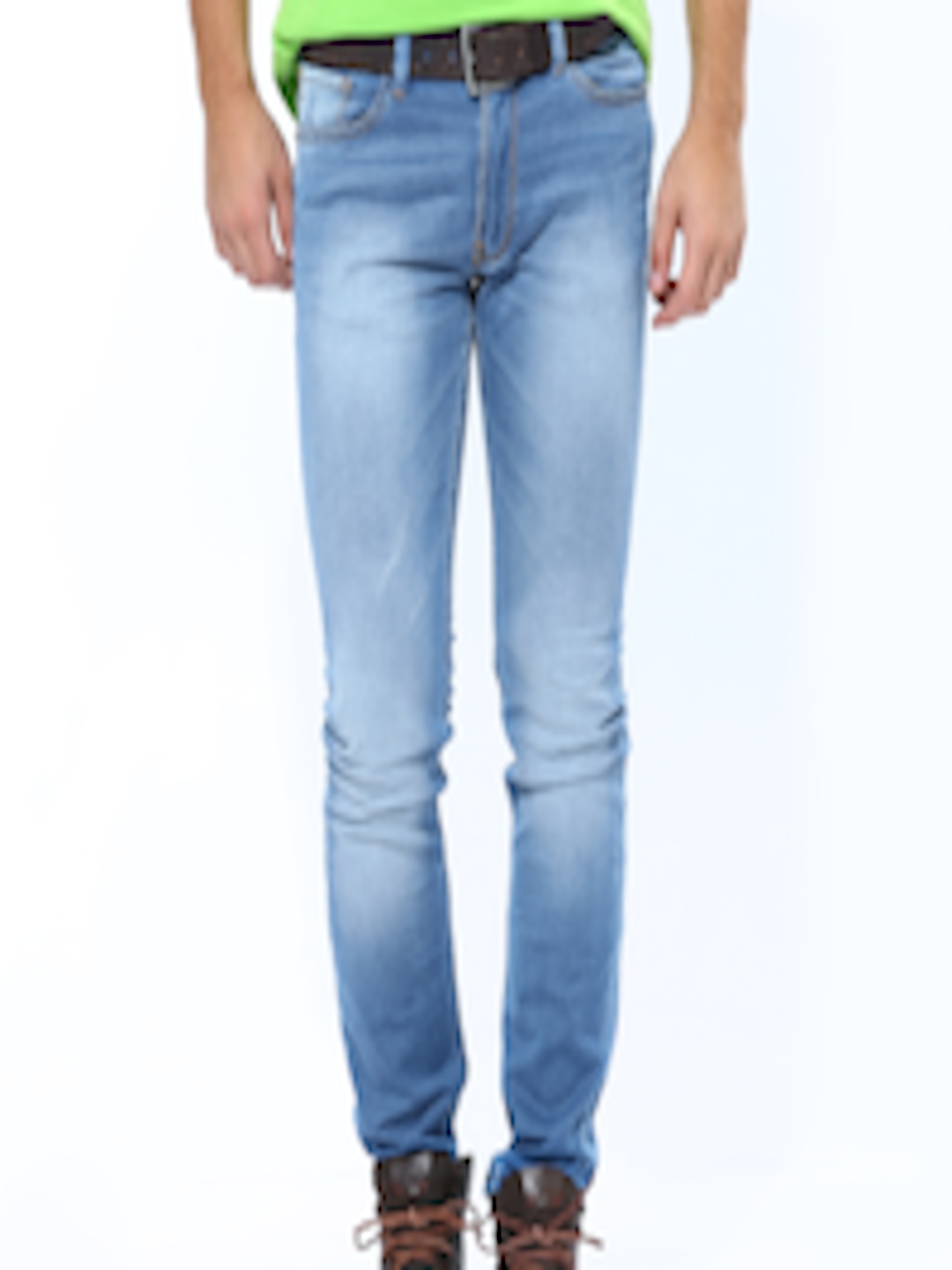 Buy LOCOMOTIVE Men Blue Super Slim Fit Jeans - Jeans for Men 422486 ...